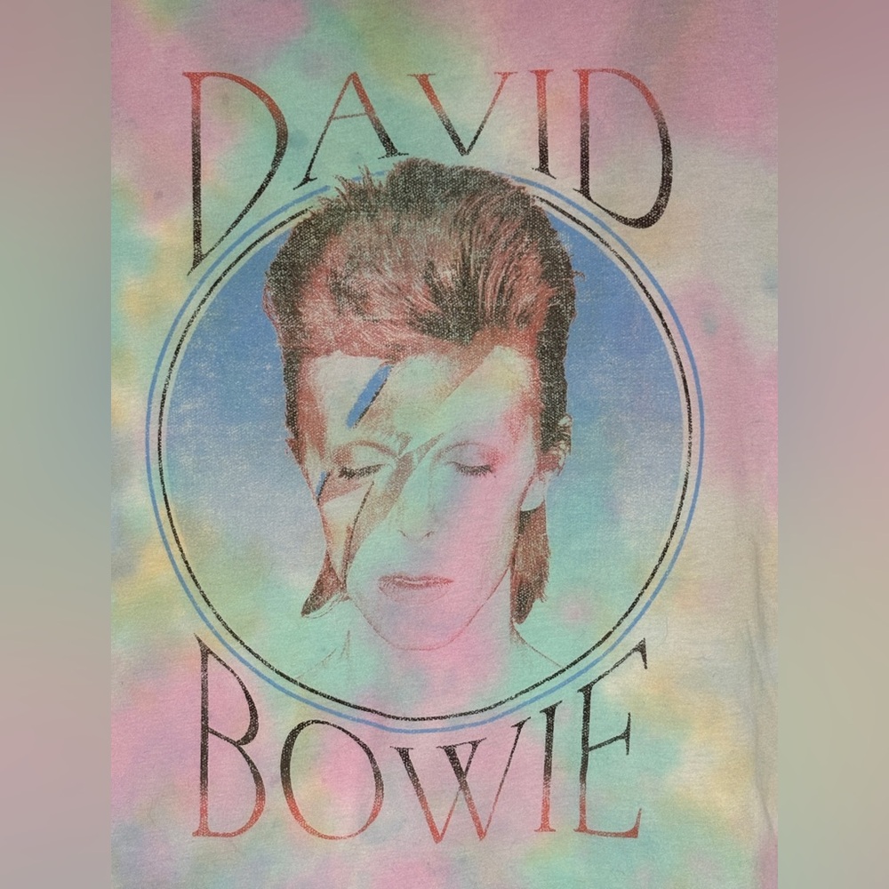 David Bowie Tie-Dye Women’s T-shirt - Picture 3 of 10